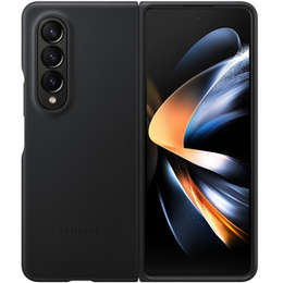 Husa originală Samsung pentru Galaxy Z Fold 4, Leather Flip Cover, negru