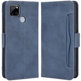 Cu clapetă pentru Oppo A15 / A15S, Card Slot, albastru