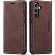 Husă pentru Samsung Galaxy A55, ERBORD Vintage, cafea + Sticlă pentru ecran