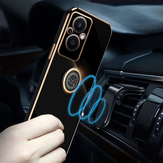 Huse pentru Oppo Reno7 Lite, Electro Ring, negru