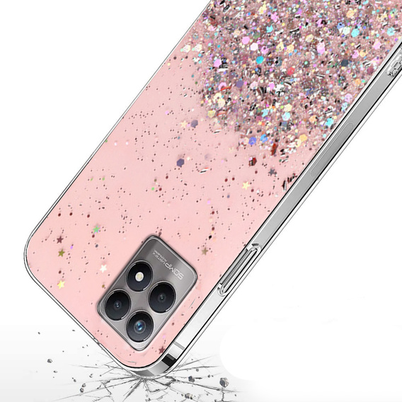 Huse pentru Realme 8i, Glittery, roz