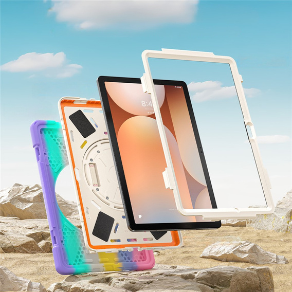 Husă blindată cu suport și curea de umăr pentru Samsung Galaxy Tab A11+