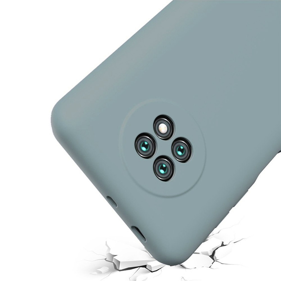 Husa pentru Xiaomi Redmi Note 9T 5G, Silicone Lite, gri lavanda