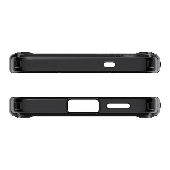 Carcasă MagSafe Spigen pentru Samsung Galaxy S25, Ultra Hybrid, transparent / negru + 9H Tempered Glass