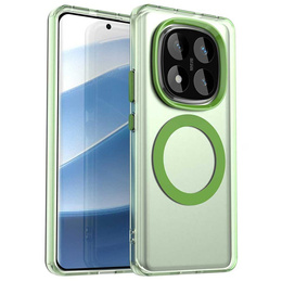 Husă pentru Xiaomi Redmi Note 14 Pro 5G / Poco X7 5G, Fusion Hybrid Case, pentru MagSafe, verde