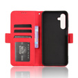 Cu clapetă pentru Samsung Galaxy A26, Card Slot, roșu