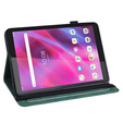 Husă cu clapetă pentru Lenovo Tab M8 Gen 4 TB-300FU, flower, verde