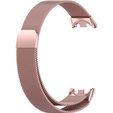 Brățară milaneză cu brățară cu carcasă pentru Xiaomi Smart Band 10 / 9 / 8, roz