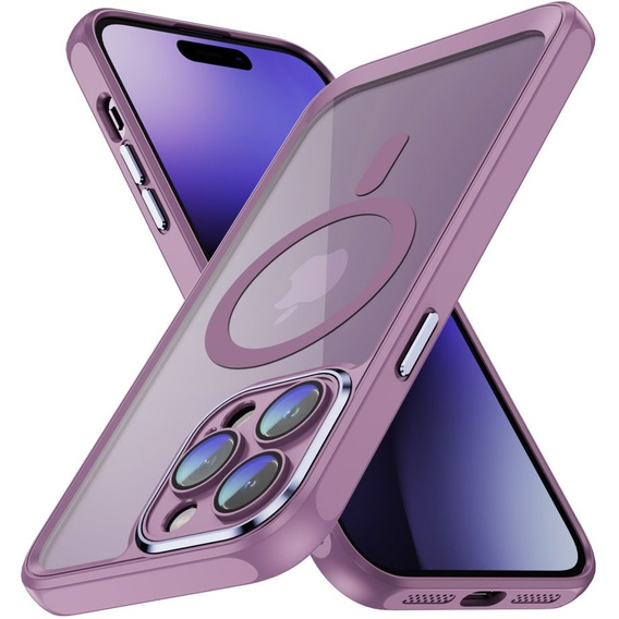 Husă pentru iPhone 15 Pro Max, ERBORD Impact Guard, MagSafe, violet