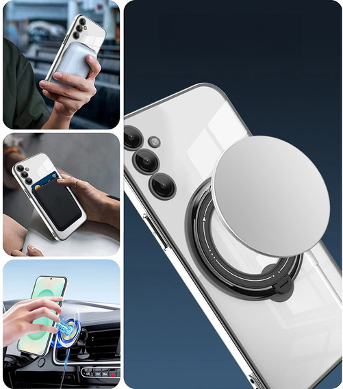 Carcasă magnetică pentru Samsung Galaxy S25+ Plus, pentru MagSafe, negru