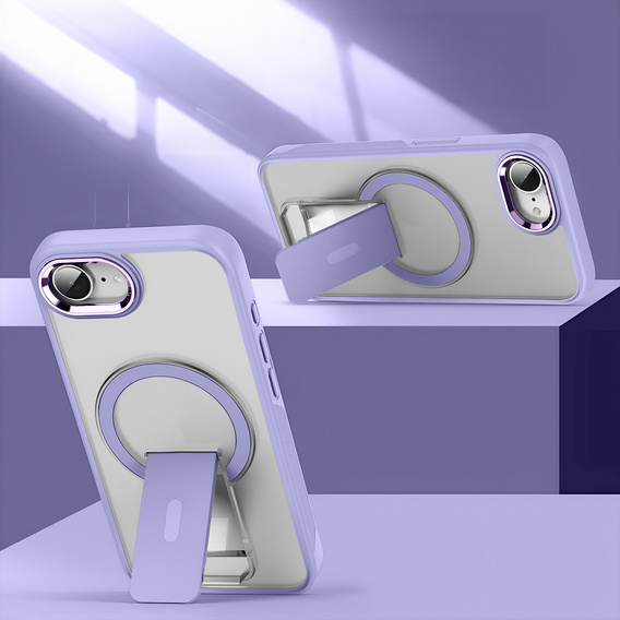 Husă pentru Iphone 16E, Kickstand Matt Case, pentru MagSafe, violet