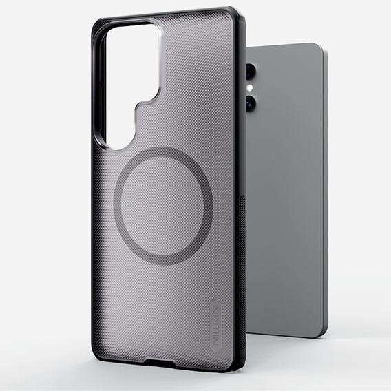 Husă Nillkin Frosted Shield Pro MagSafe pentru Samsung Galaxy S26 Ultra, transparentă/neagră