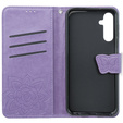 Cu clapetă pentru Samsung Galaxy M34 5G, Butterfly, violet