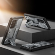 Husa pentru Samsung Galaxy S24 Ultra, Tongate MECH Series Clip, gri