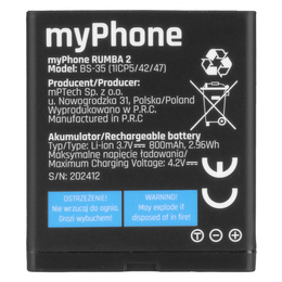 Baterie pentru telefonul mobil myPhone Rumba 2 800 mAh
