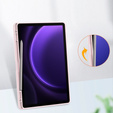 Husă pentru Samsung Galaxy Tab S10 Lite / S10 FE / S9 FE, Smartcase Hybrid, cu spațiu pentru stylus, roz