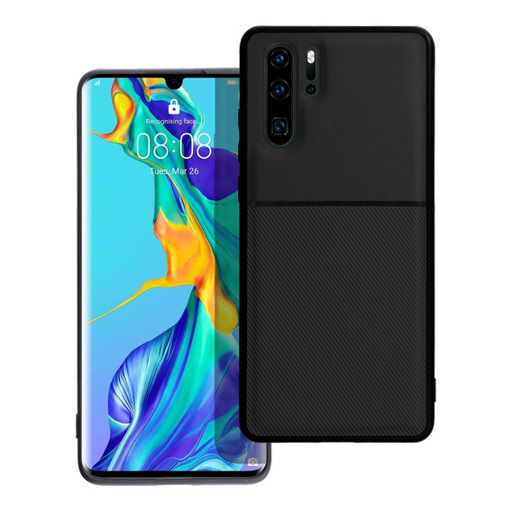 Carcasă pentru Huawei P30 Pro, cu placă de prindere magnetică, negru