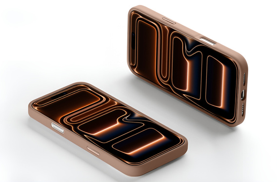 Husă pentru iPhone 16 Pro, pentru MagSafe, ERBORD Matt Case, desert titanium + sticlă pentru ecran