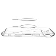 Carcasă Spigen Ultra Hybrid MagSafe pentru iPhone Air, transparentă/albă