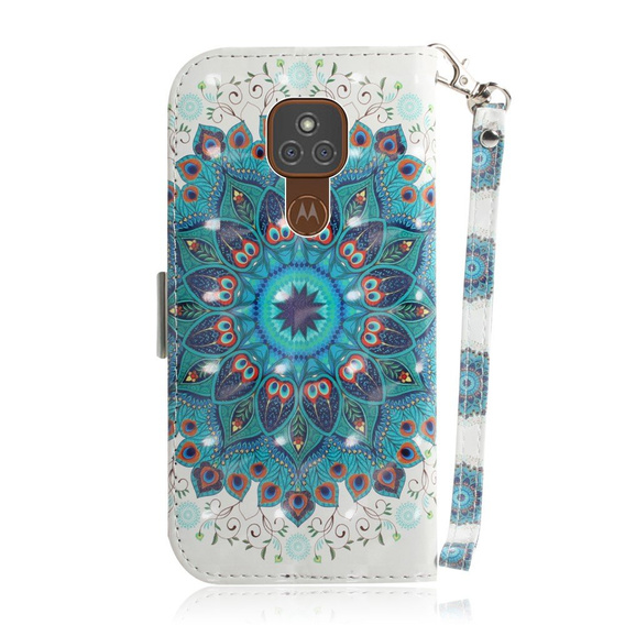 Cu clapetă pentru Motorola Moto G9 Play/E7 Plus, Wallet, Mandala Flower