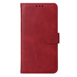 Cu clapetă pentru Samsung Galaxy A54 5G, Leather Wallet, roșu