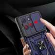 Husă blindată pentru Motorola Moto G86 5G, CamShield Slide, albastru