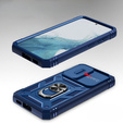 Husă blindată pentru Samsung Galaxy S23, CamShield Slide, albastru