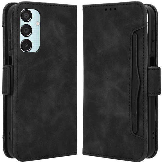 Cu clapetă pentru Samsung Galaxy M15 5G, Card Slot, negru