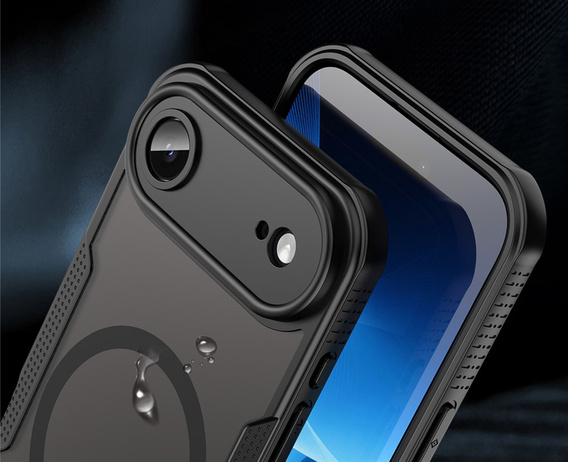 Carcasă blindată pentru iPhone Air, pentru MagSafe, negru mat