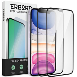 2x sticlă ceramică ERBORD Hybrid Glass pentru iPhone XR / 11