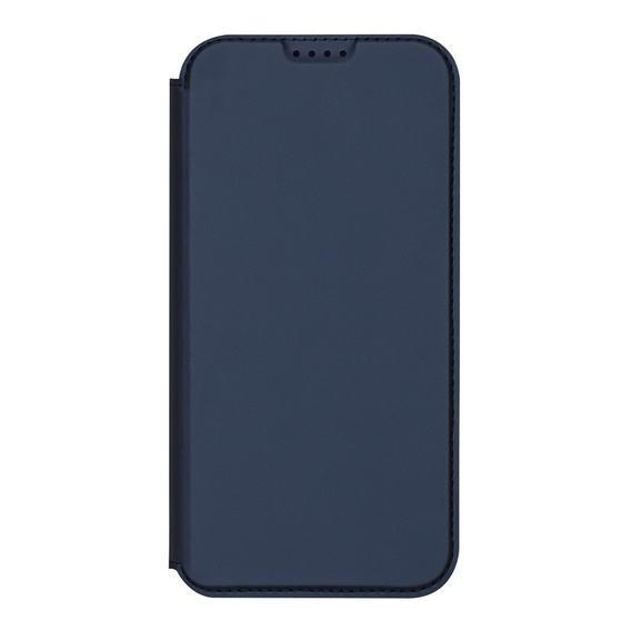 Husă Dux Ducis pentru iPhone 17, Skin Pro, cu flip cover, cu slot pentru carduri, albastru marin