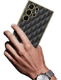 Husă pentru Samsung Galaxy S24 Ultra, Leather Rhombus, negru