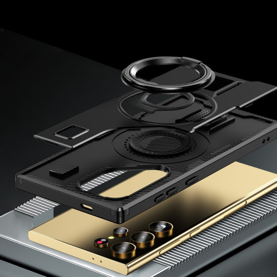 Huse pentru Samsung Galaxy S25 Ultra, Kickstand Ring, negru