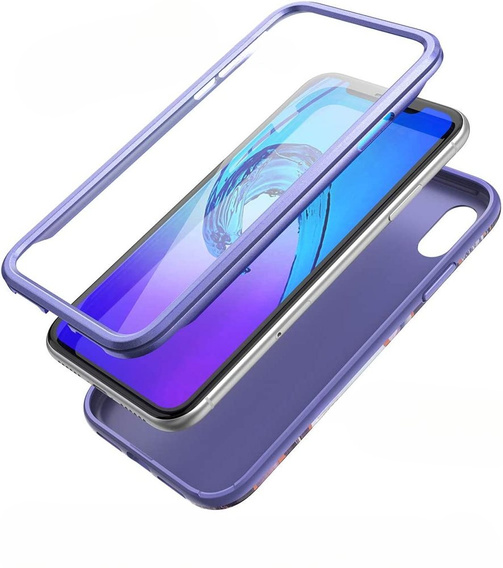 Huse pentru iPhone XR, Suritch Full Body Marble, violet