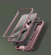 Husă blindată pentru Samsung Galaxy S25+ Plus, Dexnor Full Body (Two Frames), roz