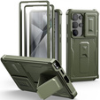 Husă blindată pentru Samsung Galaxy S25 Ultra, Dexnor Full Body (Two Frames), verde