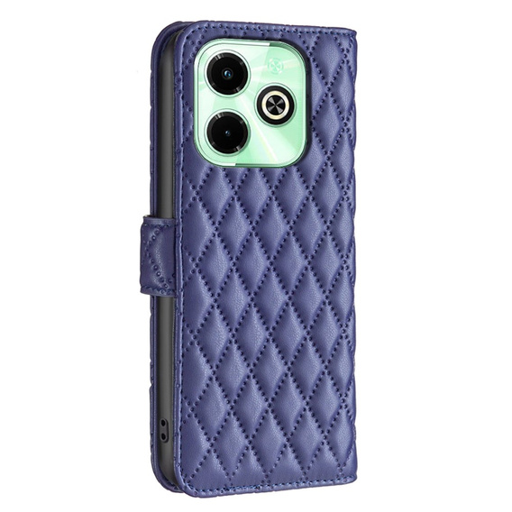 Cu clapetă pentru Infinix Hot 40i, Wallet, BINFEN COLOR, albastru