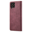 Husa CASEME pentru Samsung Galaxy M33 5G, Leather Wallet Case, maroon