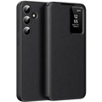 Husă cu clapetă pentru Samsung Galaxy S25+ Plus, Smart View Wallet, negru