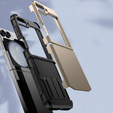 Husa blindată pentru Samsung Galaxy Z Flip7 FE / Z Flip6, Armorl Shockproof, de aur