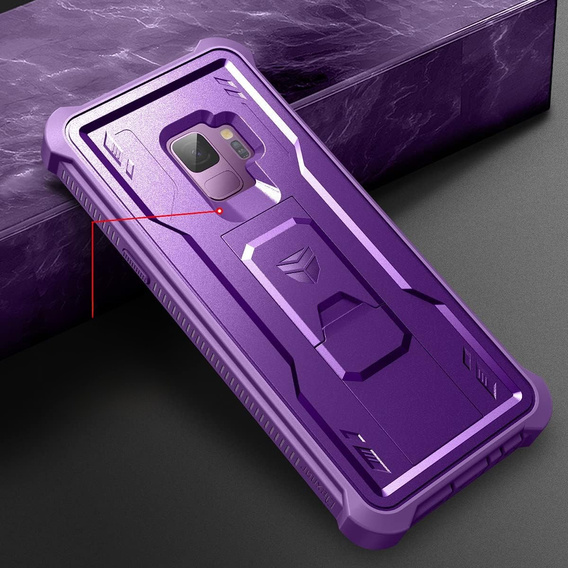 Husă blindată pentru Samsung Galaxy S9, Dexnor Full Body, violet