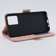 Cu clapetă pentru Motorola Moto G54 5G, Card Slot, roz