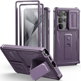 Husă blindată pentru Samsung Galaxy S25 Ultra, Dexnor Full Body (Two Frames), violet