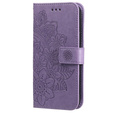 Cu clapetă pentru Samsung Galaxy M34 5G, Mandala Flower, violet
