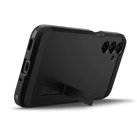 Carcasa Spigen pentru Samsung Galaxy A36 5G, Tough Armor Mag MagSafe, negru + 9H Tempered Glass