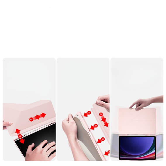 Husa pentru Samsung Galaxy Tab S10+ Plus, Dux Ducis MAGI, roz