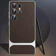 Huse pentru Samsung Galaxy S25 Ultra, GKK Woven Leather, cafea
