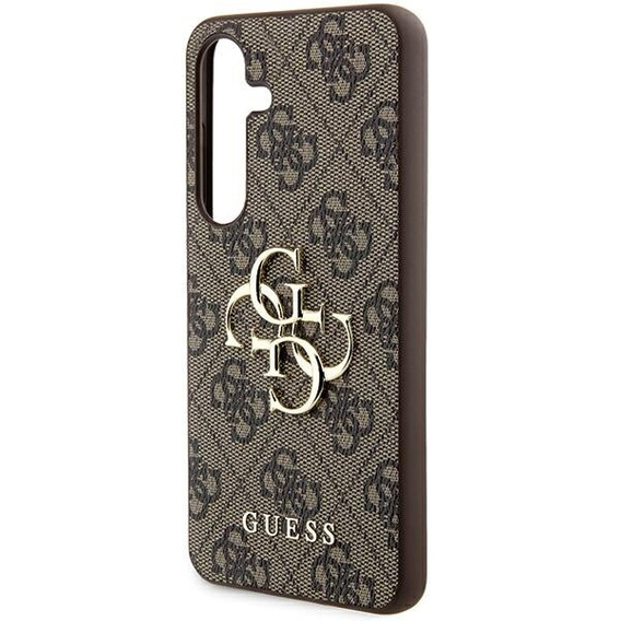 GUESS Huse pentru Samsung Galaxy A55, 4G Big Metal Logo, maro