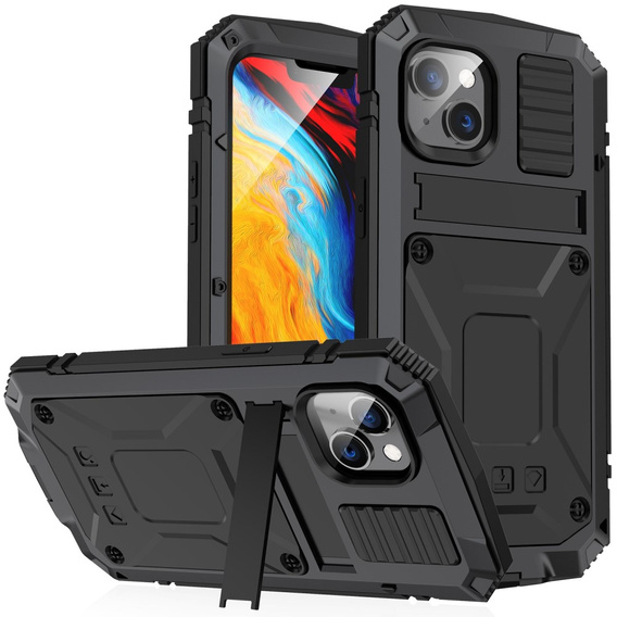 Husă blindată pentru iPhone 14, R-JUST, negru