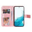 Cu clapetă pentru Samsung Galaxy A54 5G, Mandala Flower, roz rose gold